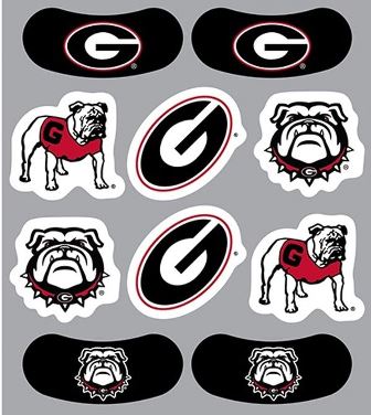 Georgia – Waterless Peel & Stick Temporary Tattoos – 10-Piece Combo – 6 Spirit Tattoos & 4 Eye Strips