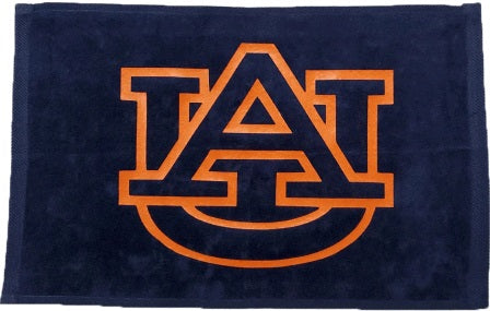 Auburn University Tigers Navy Rally Towel Orange Vinyl Logo 11" x 18" Football Tailgate