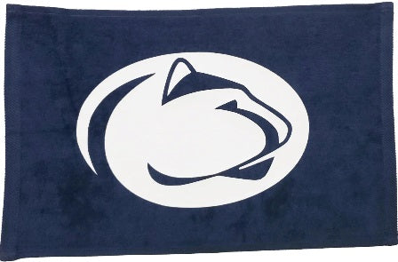 Penn State Nittany Lions Head Navy Rally Towel White Logo 11" x 18" 100% Cotton