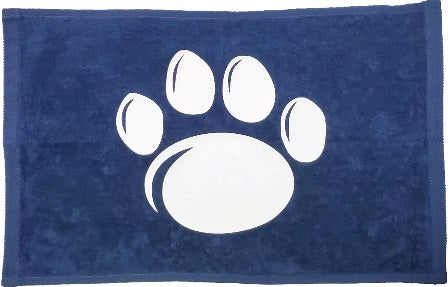Penn State University Nittany Lions Paw Navy Rally Towel White Logo 11" x 18" 100% Cotton