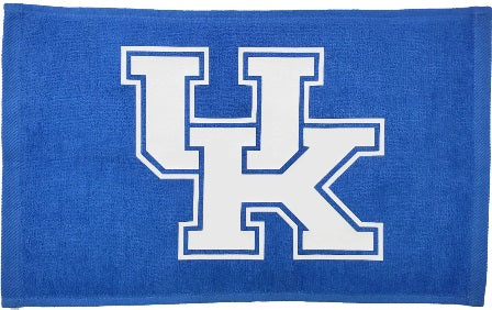 UK University of Kentucky Wildcats Royal Rally Towel White Vinyl Logo 11" x 18" 100% Cotton