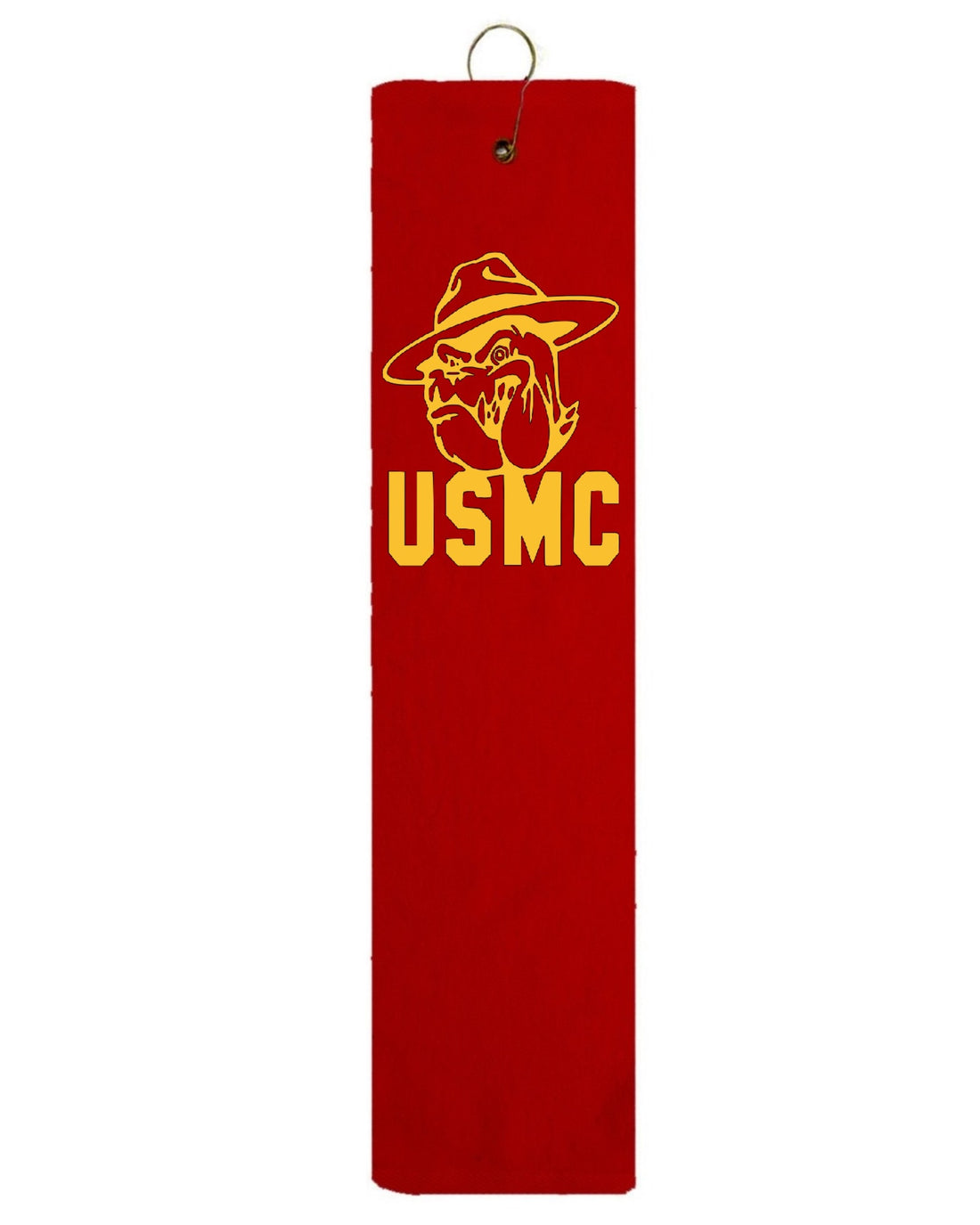 Marines Red Tri-fold Golf Towel with Grommet & Hook Club Ball Tee Golfing Gift Birthday Variety Colors Towels Vinyl