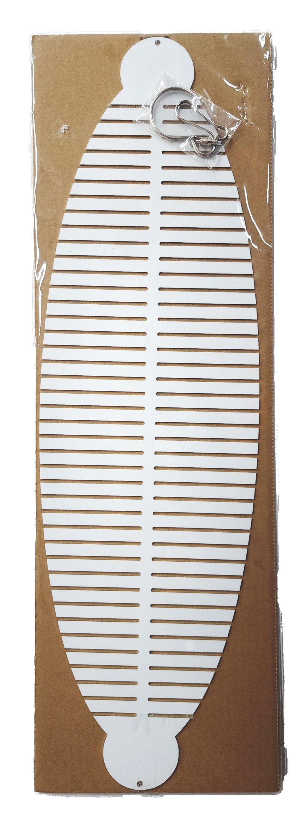 3 Pack - 15.75 x 4.75 inch Double Sided Helix Fishtail Sublimation Wind Spinner Blanks w/hooks
