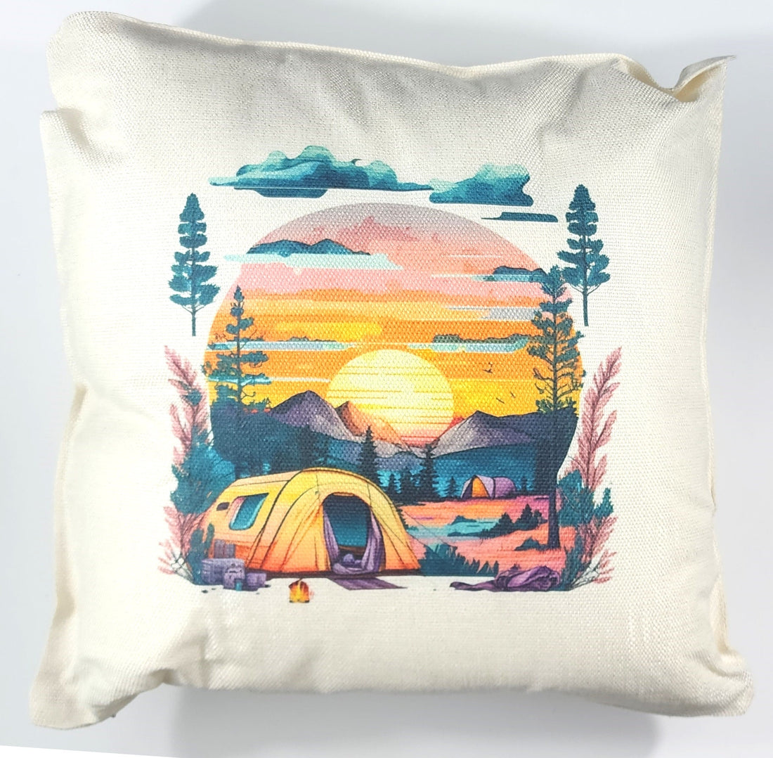 12 - Count Polyester Linen Canvas Sublimation Blank 18"x18" Pillow Case Cushion Cover DIY Wholesale