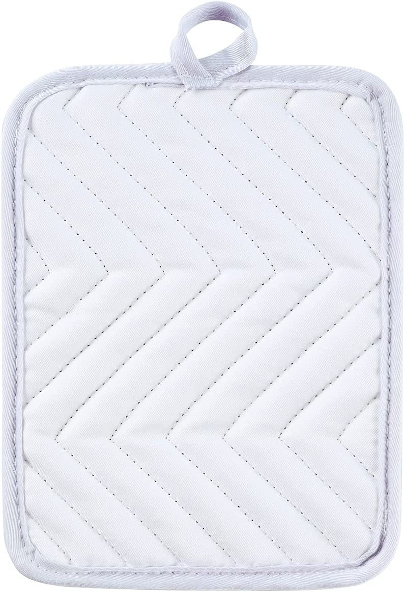 Sublimation Blanks 9"x7" White Pot Holders with Sublimation Pocket DIY Set of 6 Oven Mitt Trivet