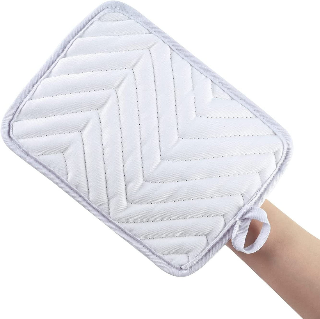 Sublimation Blanks 9"x7" White Pot Holders with Sublimation Pocket DIY Set of 6 Oven Mitt Trivet
