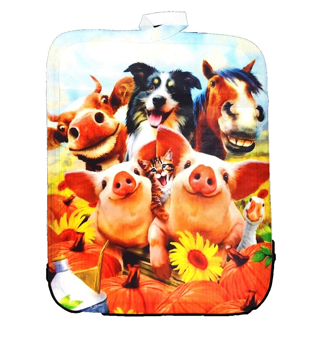 Set of 12 Sublimation Blanks 9"x7" White Pot Holders with Sublimation Pocket DIY Oven Mitt Trivet